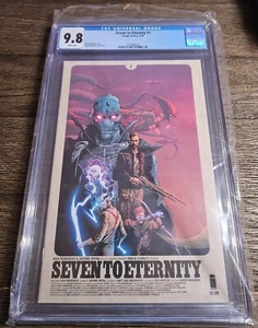 SEVEN TO ETERNITY 1 CGC 9.8 WP 1ST APP REMENDER OPENA IMAGE COMICS - Picture 1 of 2