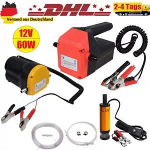 12V 60W Ölabsaugpumpe Dieselpumpe Ölpumpe Kraftstoffpumpe Ölwechsel Elektrisch - Bild 1 von 42