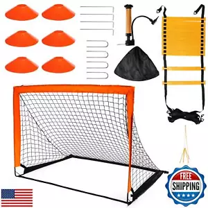 Eorbow Portable Soccer Goal for Backyard, Soccer Net Football Training Equipm - Picture 1 of 5