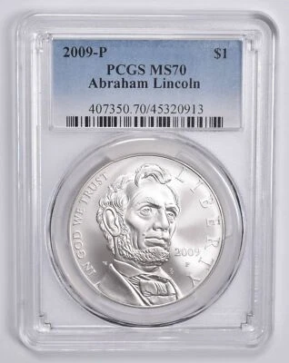 MS70 2009-P Abraham Lincoln Commemorative Dollar PCGS Blue Label - Image 1 of 4