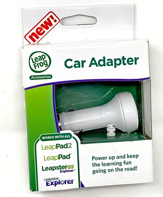 LeapFrog Car Adapter LeapPad LeapPad2 LeapsterGS Explorer Charger Cable 6ft Cord - Image 1 of 4