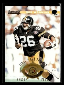 1996 Donruss Rod Woodson Press Proof /2000 #141 Pittsburgh Steelers UX1322 - Picture 1 of 2
