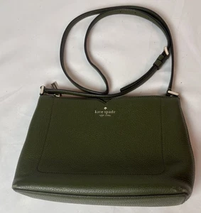 Kate Spade Harlow Enchanted Olive Green Pebbled Leather Crossbody Bag WKR00058 - Bild 1 von 11