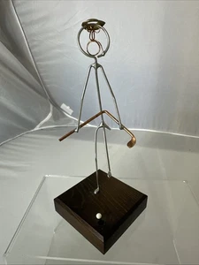 Angry Frustrated Golfer Metal Man Golf Sculpture Don Rea USA Break Club - Picture 1 of 9
