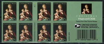 Mint US 2022 Christmas Forever Booklet Pane of 20 Stamp Scott# 5721 (MNH) - Image 1 of 2