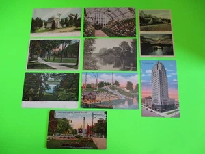 Lote de 9 postales vintage de Wisconsin algunas mataselladas 1940 y 1942 Milwaukee - Imagen 1 de 20