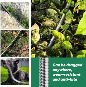 Garden Water Hose Stainless Steel Heavy Duty Flexible 50Ft with 10 Functional - Picture 1 of 12