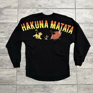 Disney Spirit Trikot Gr. XS schwarz König der Löwen Hakuna Matata Grafik Langarm - Bild 1 von 7
