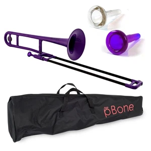 pInstruments Plastic Wind Instrument Tenor Trombone pBONE Bb Key Lightweight & D - Picture 1 of 8