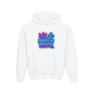 Jesus Prince of Peace Youth Hooded Sweatshirt, Hoodie, Christian Religious Gift - Picture 1 of 23