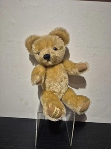 Oso de peluche Merryought hecho en Inglaterra juntas posables coleccionables vintage (J5) - Imagen 1 de 10