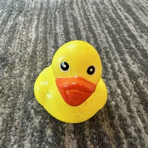 Rubber Duck Yellow w Glitter Decor Car Jeep Office Been Ducked Cruise Home New - Picture 1 of 8