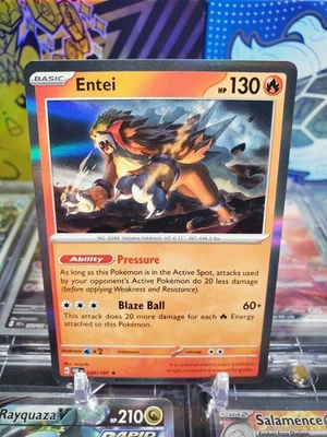 Entei 030/197 Holo Rare Pokemon TCG S&V Obsidian Flames - Image 1 of 2
