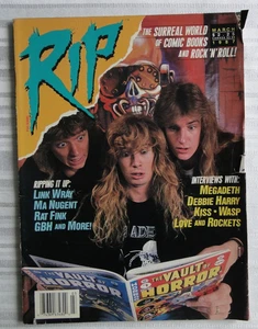 Vintage Magazin RIP März 1987 Megadeth Debbie Harry Kiss Wasp 105 - Bild 1 von 15