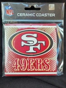 Offiziell lizenzierte San Francisco SF 49ers NFL Keramik Untersetzer - 2 Stück  - Bild 1 von 3