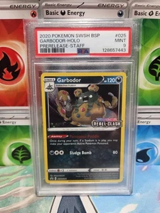 Garbodor - (Prerelease) [Staff] SWSH025 SWSH: Sword & Shield Promo Cards Psa 9 - Picture 1 of 3
