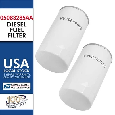 2pcs Diesel Engine Oil Filters For 1990-18 Dodge Ram 2500 3500 Cummins 5.9L 6.7L Foto 1 de 4