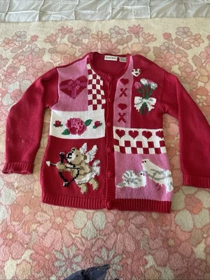 Suéter cárdigan corazón Alexandra Bartlett para mujer talla M Foto 1 de 4