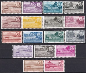Spanish Guinea 1949-50 Edifil 277/93 Franco and Landscapes MNH - Picture 1 of 2