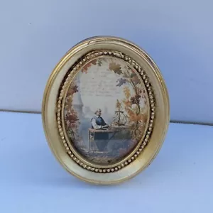 Vintage Picture Frame New Year Oval Photo Gallery Display Holder Tabletop Wall - Picture 1 of 5