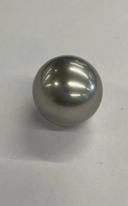 Runde Südseeperle 14,5 mm Tahiti.  Schöne Pfauenfarbe. toller Glanz - Bild 1 von 11