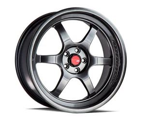 18x8.5 Aodhan AH08 5x114.3 +35 Flow Forged Hyper Black Wheels (Set of 4) - Picture 1 of 3