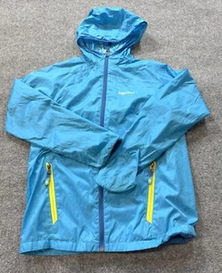 Marmot Youth Jacket Sz XL Aqua Hooded Full Zip Long Sleeve Windbreaker Jacket - Picture 1 of 10