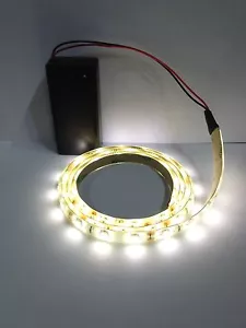 Modell Akku LED Streifen - warmweiß 500mm ideal für Puppenhaus Beleuchtung etc - Bild 1 von 2