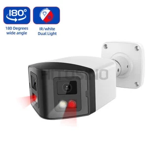 Hikvision kompatibel 8MP Dual Objektiv Panorama 180° DUAL Licht Überwachungskamera IP - Bild 1 von 1