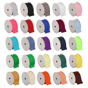 Grosgrain Ribbon 3/8",7/8",1 1/2",2 1/4" widths 10 yd rolls 25 colors - Picture 1 of 32