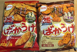 Bakauke, Seetang, Sesam, Soysouce leckerer Reiscracker, japanischer Snack, Befco - Bild 1 von 6
