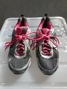 FILA DLS Womens US Size 9 Sneaker Running Shoes Silver Grey and Neon Pink - Picture 1 of 10