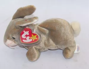 TY BEANIE BABY 1999 NEU IM KARTON DER HASE SITZSACK PLÜSCH MIT ETIKETT & SCHUTZ - Bild 1 von 6