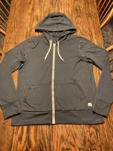 VUORI Halo Performance 2.0 FZ Hoodie Sweatshirt Heather Green Sz Med VW268 EXC.! - Picture 1 of 9