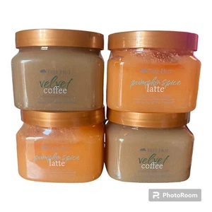 LOT OF 4 NEW Tree Hut Shea Sugar Scrub Velvet Coffee & Pumpkin Spice Latte - Picture 1 of 1