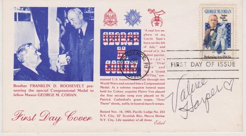 SIGNED VALERIE HARPER FDC AUTOGRAPHED FIRST DAY COVER RHODA Cover