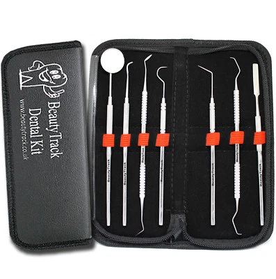 BEAUTYTRACK Kit igiene dentale orale per dentisti - strumenti per uso personale rimozione placche scaler