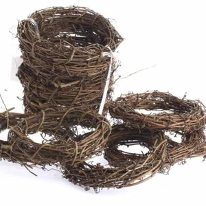 Group of 12 Natural Dried Grapevine Wreath 8" Diameter for Crafting - Picture 1 of 3