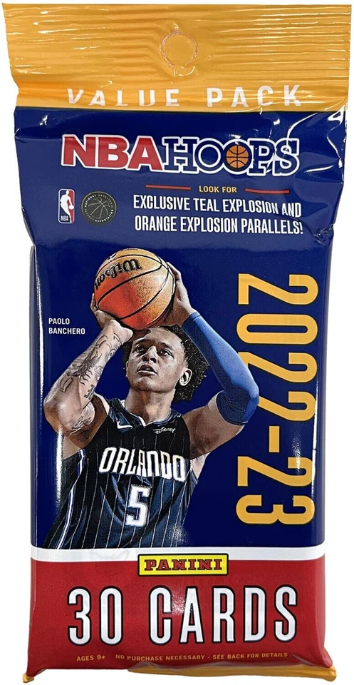 2022-23 Panini NBA Hoops Basketball Fat Pack (30 Cards) - Image 1 of 1