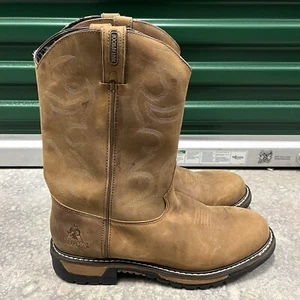 Rocky Branson Roper Pull On Mens Sz 14 M Waterproof  Western Work Boots 2733 - Picture 1 of 8