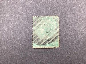 Bermuda 1865 QV One Shilling Green used Wtrmrk. P319 - Picture 1 of 2