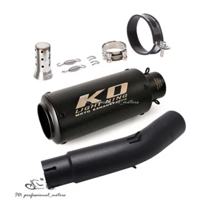 Silenciador de tubo de escape negro sistema deslizante para Honda Rebel 500 2017-2023 CMX300 - Imagen 1 de 12
