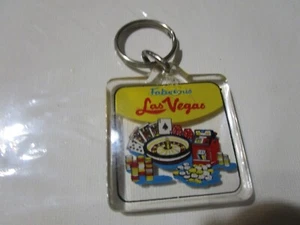 Las Vegas Plastic Collectable Keychain Keyring - Picture 1 of 1
