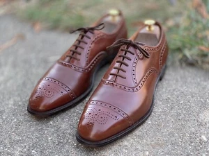 Churchs maßgefertigte braune Diplomat Oxford Schuhe 11,5 D - Bild 1 von 11