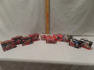 *COCA-COLA* LOT OF 10 MINI LUNCHBOXES / CHRISTMAS ORNAMENTS 2003-2007 - Picture 1 of 6