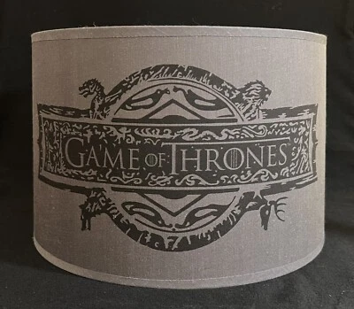 Game of Thrones Lampshade Gray/Black Height 7” Image Front/Back Lampshade  - Image 1 of 4