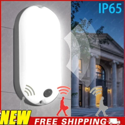LED MOTION PIR Sensor Lights Outdoor Garden Security Wall Light Path Lamp IP65 - Image 1 of 4