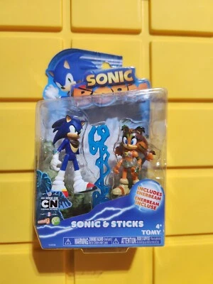 Paquete de 2 figuras Sonic Boom Sticks y Sonic Sonic Sonic The Hedgehog raro NUEVO DIFÍCIL DE ENCONTRAR Foto 1 de 4