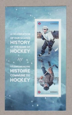 HISTORIA DEL HOCKEY = Par de inquilinos en primera página BK MNH VF = EE. UU.-CANADÁ Joint 2017 Foto 1 de 2
