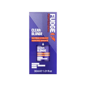 Fudge - CLEAN BLONDE ULTRA VIOLET TONING DROPS - 30mL - NEW Styling Haircare - Picture 1 of 1